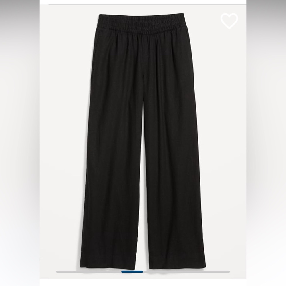 Old Navy High Wasted Linen Wide leg Pants - Picture 4 of 6